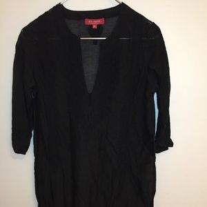 Sheer 100% cotton Black tunic